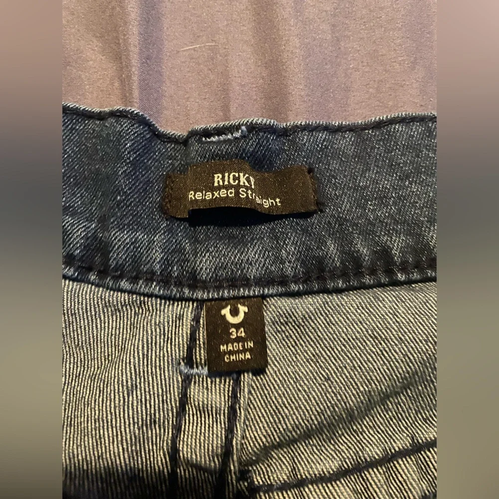 True Religion Ricky Relaxed Straight Jeans Size 34x34